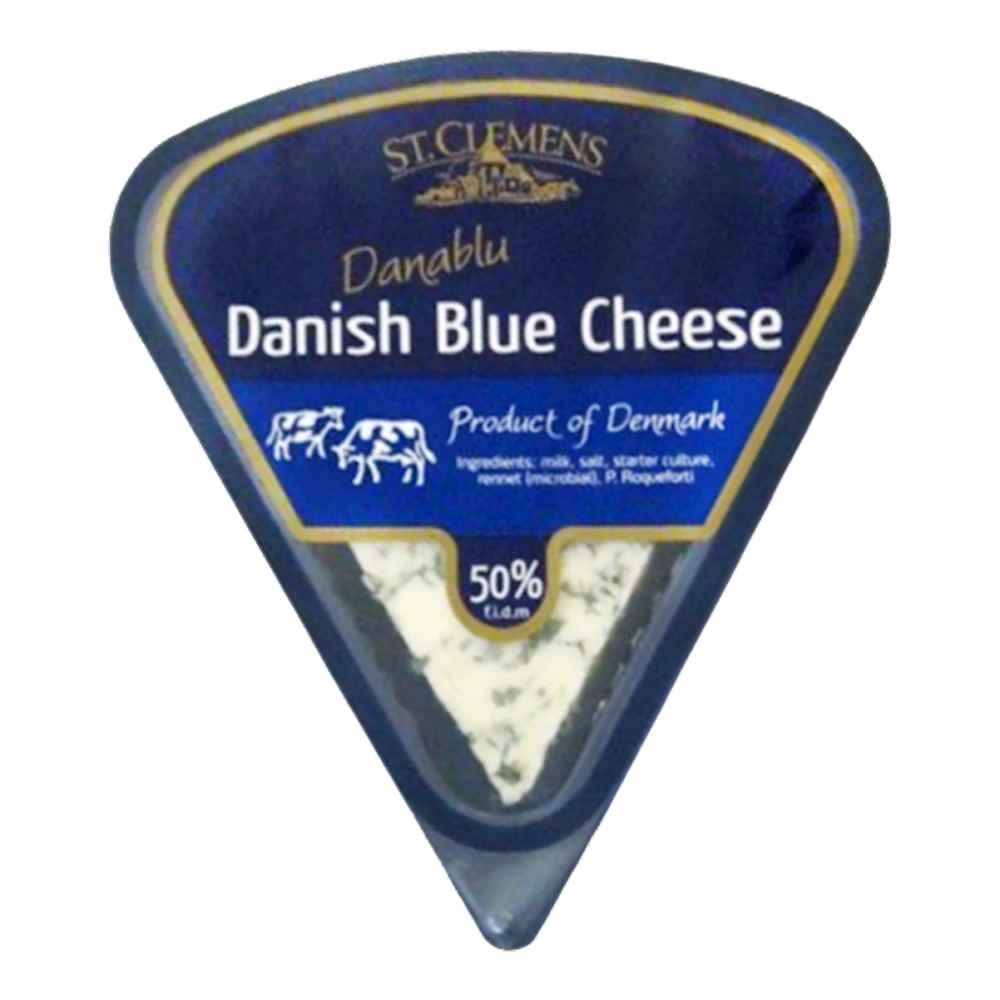 Датский голубой сыр — расфасованный — 4,41 унции (125 г)